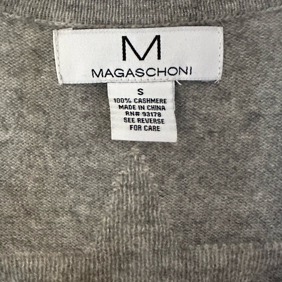 MAGASCHONI CASHMERE STAR LONG OPEN FRONT CARDIGAN SIZE SMALL - Picture 10 of 14